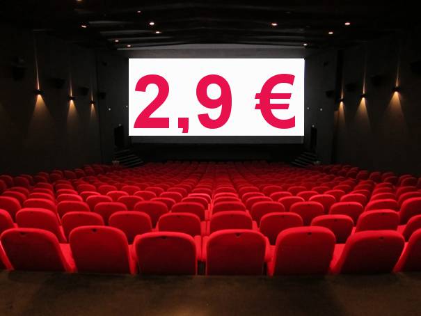 Zinemara joateko aukera 2,90 euroan
