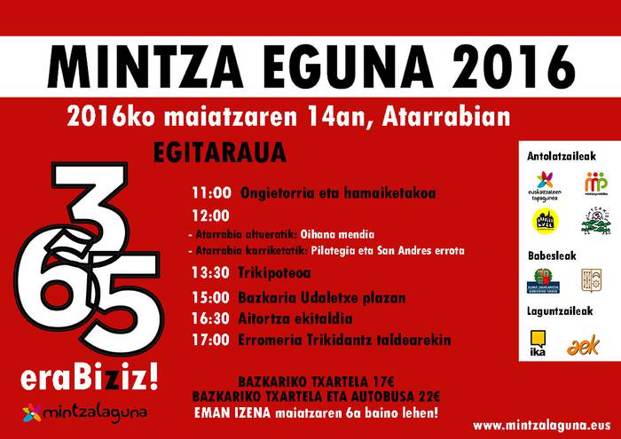 Mintza Eguna 2016 Atarrabia