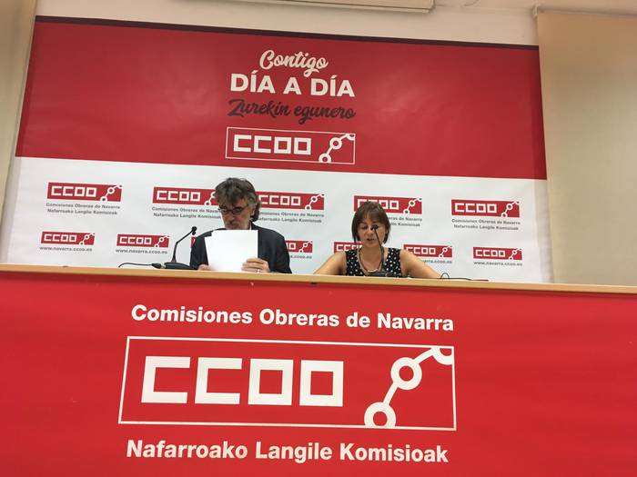 Lan istripuen hazkundea eskandalagarria delako neurriak eskatu ditu CCOOk