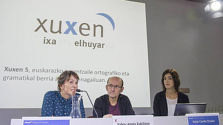 Zuzenketez gain, euskara baturako era hobetsiak ere baditu Xuxenek