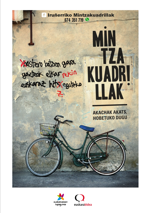 Iruñerriko Mintzakuadrillak egitasmoaren aurkezpen berendua!