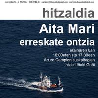 Hitzaldia: Aita Mari erreskate ontzia