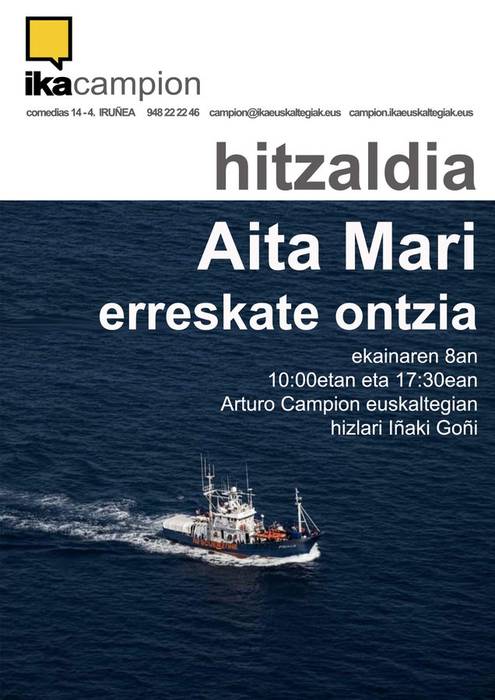 Hitzaldia: Aita Mari erreskate ontzia