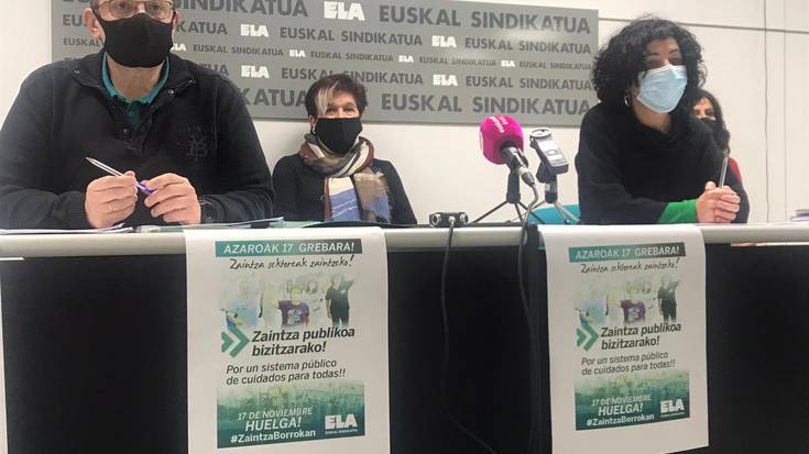 ELAk greba orokorrera deitu du zaintza sektorean, astearterako