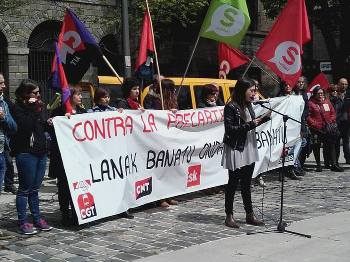 CGT, CNT, ESK, STEILAS eta Solidari sindikatuak batera aterako dira kalera maiatzaren 1ean