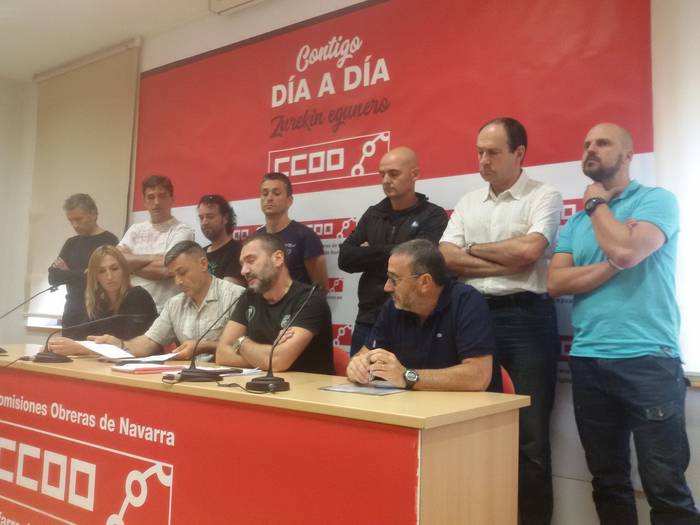 Polizien lege aurreproiektuaren aurka daude ELA, UGT, CCOO, Afapna, SPPME eta Auxplona